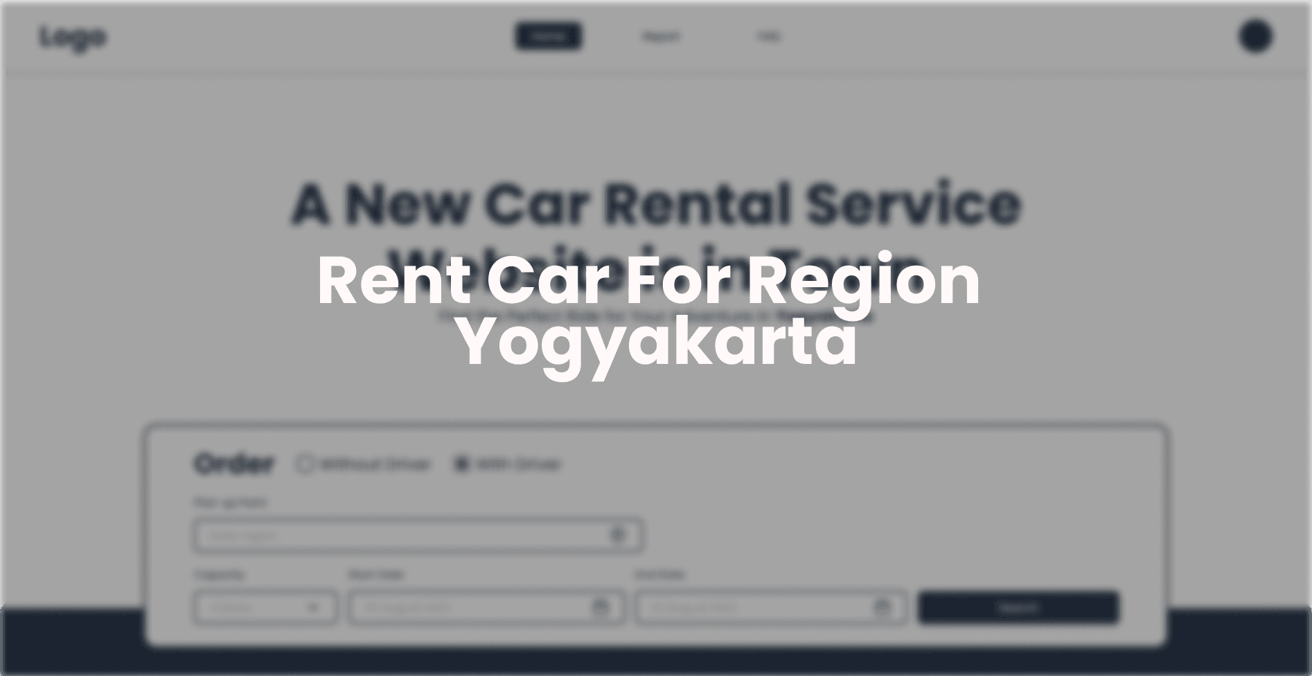 Rent-Car original interface